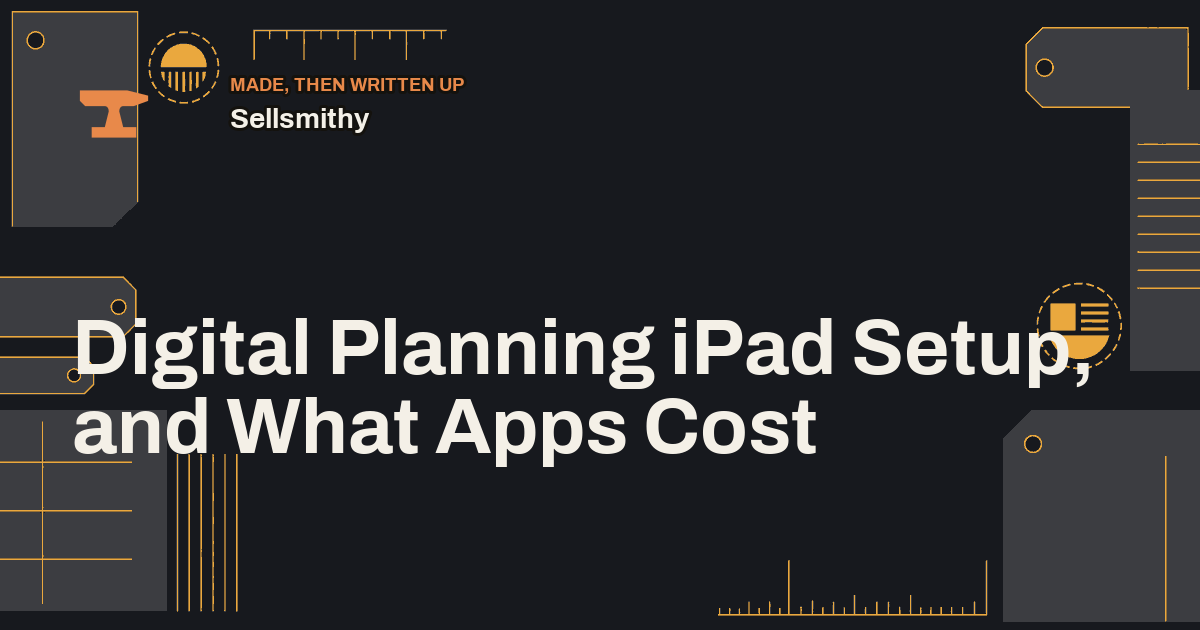 Digital Planning iPad Setup, and What Apps Cost