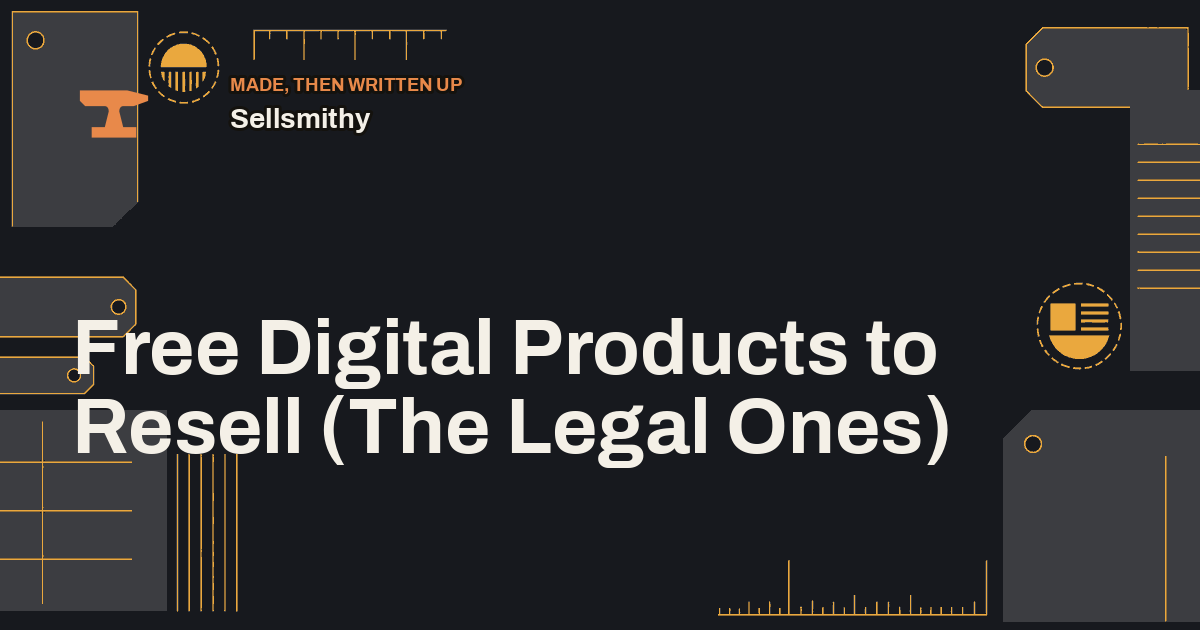 Free Digital Products to Resell (The Legal Ones)