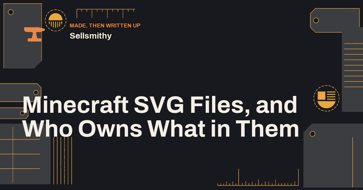 Minecraft SVG Files, and Who Owns What in Them