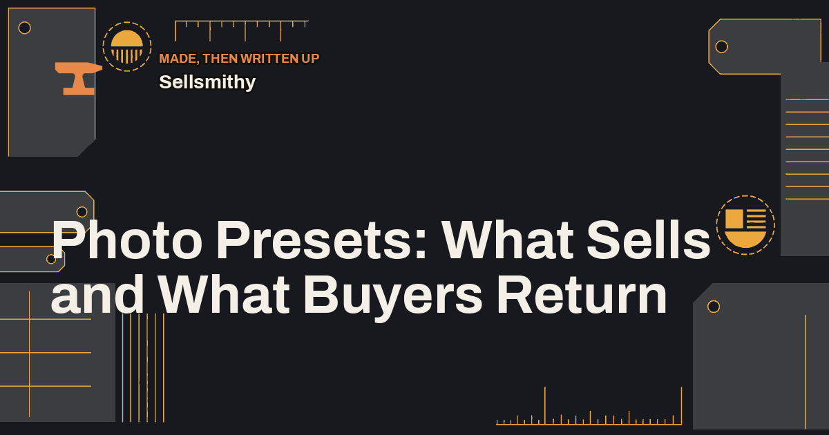 Photo Presets: What Sells and What Buyers Return