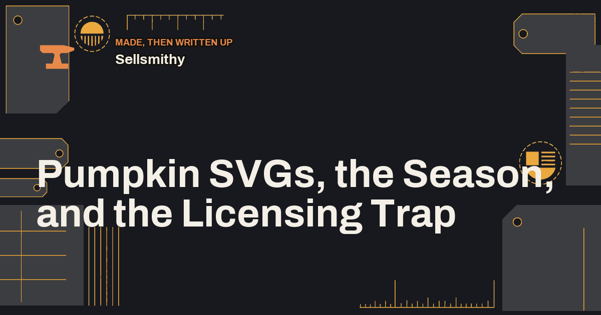 Pumpkin SVGs, the Season, and the Licensing Trap