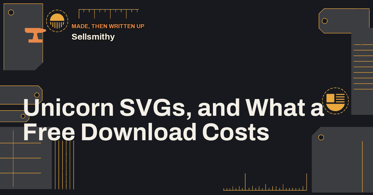 Unicorn SVGs, and What a Free Download Costs